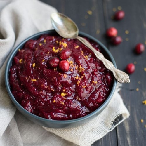 Honey-Sweetened Cranberry Sauce