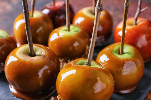 Spooky Honey Caramel Drizzle for Apples