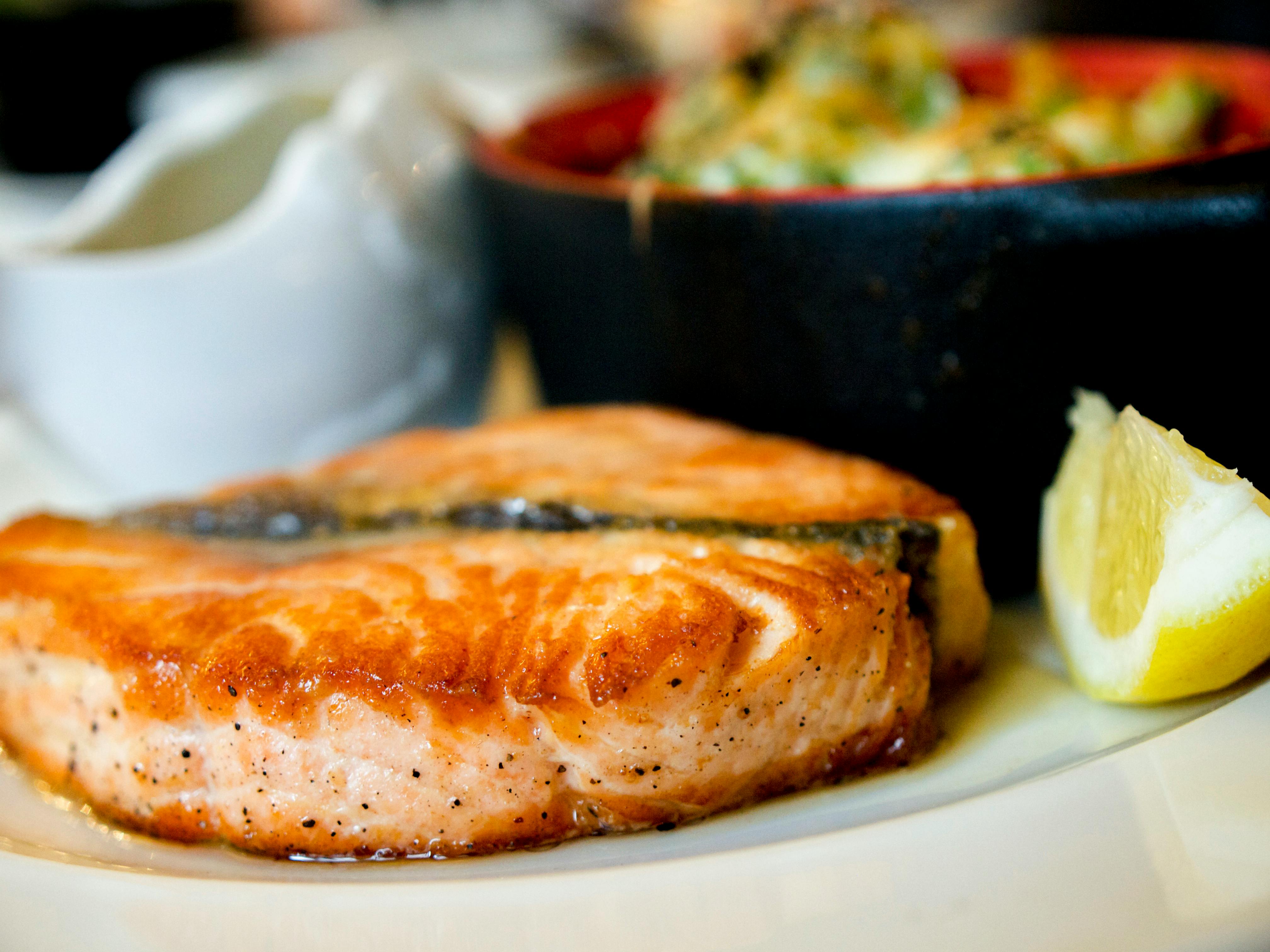 Champlain Valley Honey-Glazed Salmon with Roasted Vegetables
