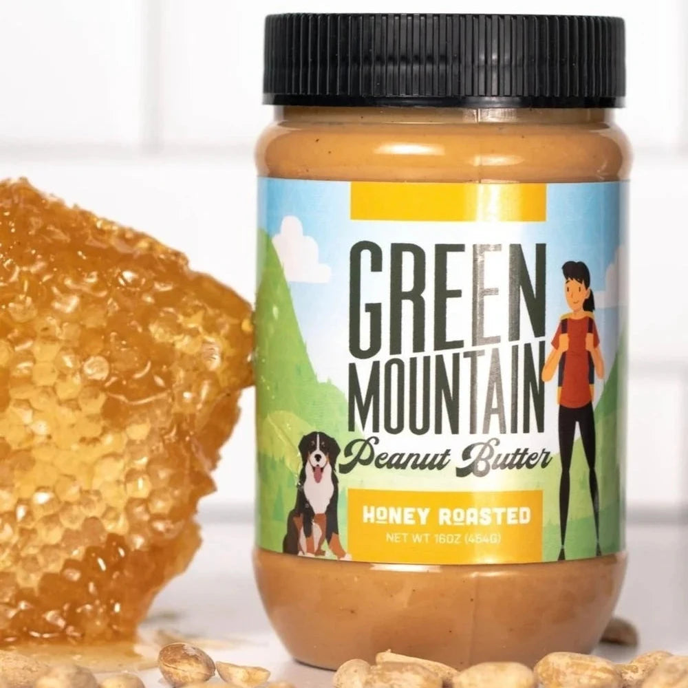 Honey Roasted Peanut Butter - 1 lb - Green Mountain PB