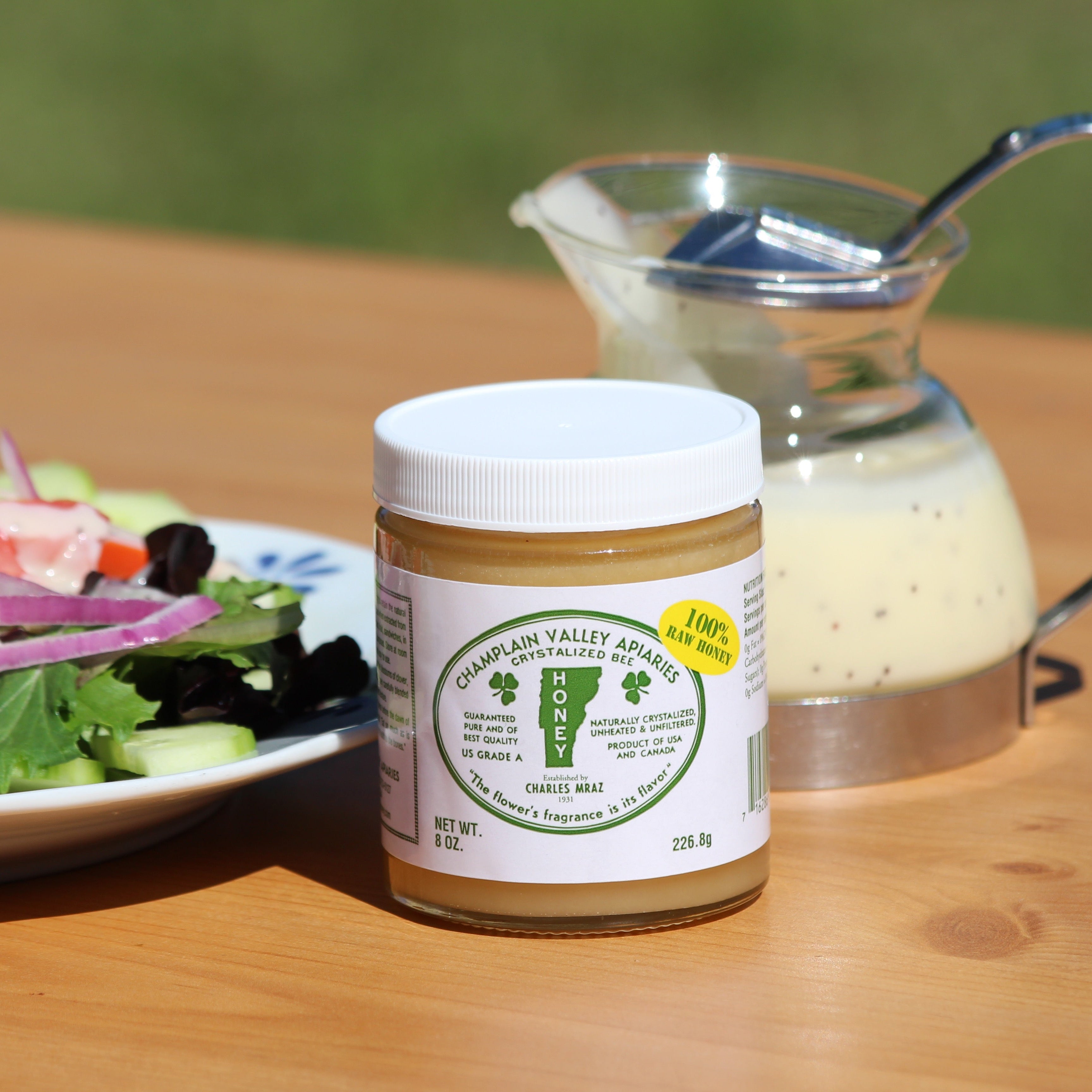 Raw Crystallized Honey - 8 oz Jar