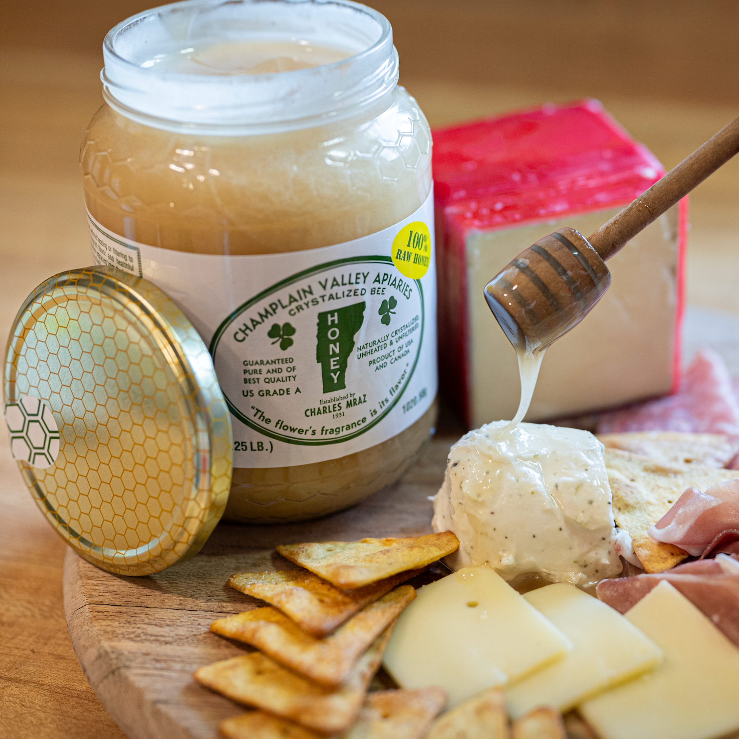 Raw Crystallized Honey - 2.25 Lb Jar