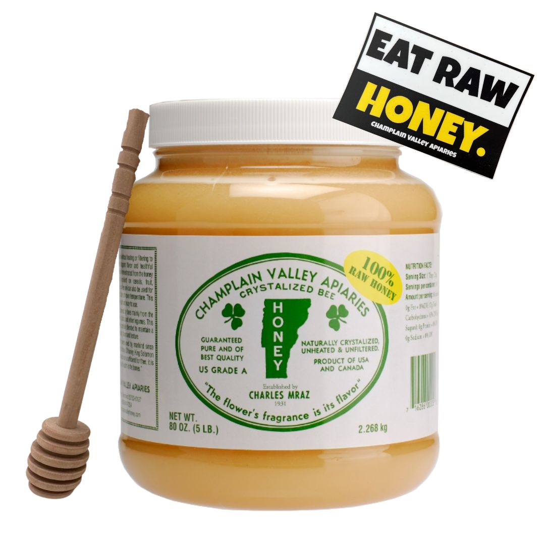 5lb Raw Honey FREE SHIPPING