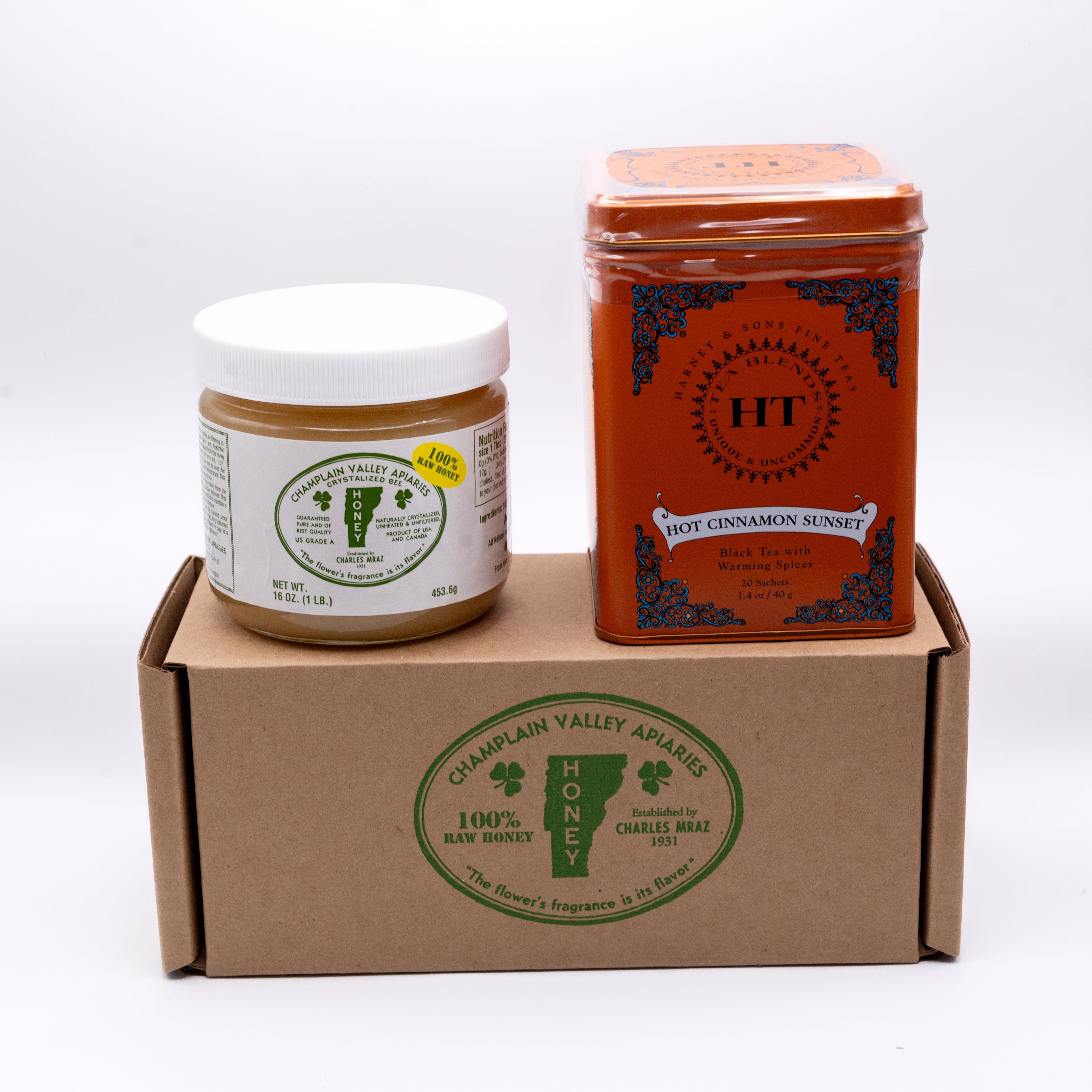Spicy Time Gift Pack - Raw Honey & Hot Cinnamon Sunset Tea