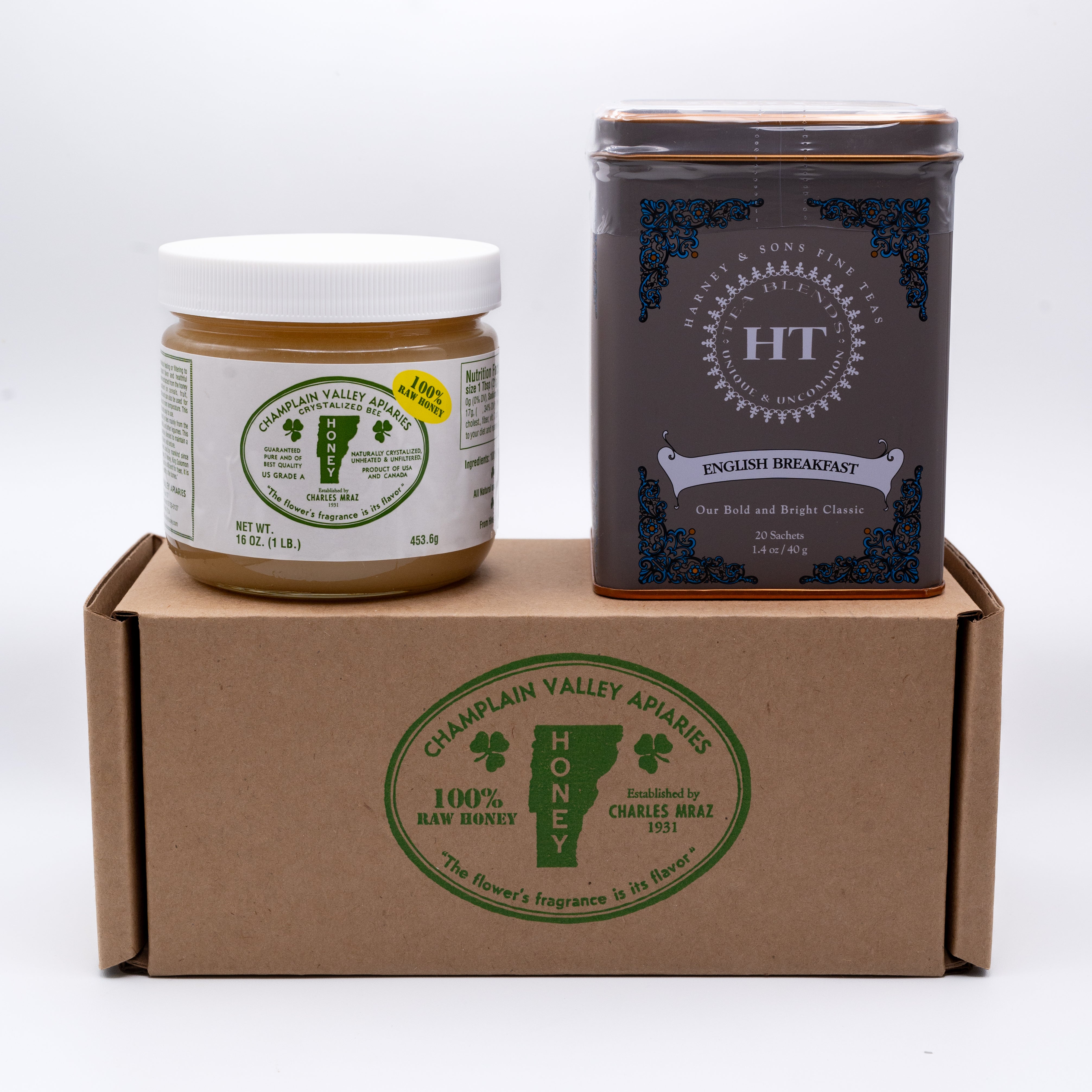 Morning Time Gift Pack - Raw Honey & English Breakfast Tea