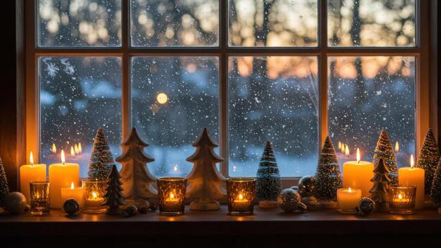 DIY Beeswax Christmas Candles