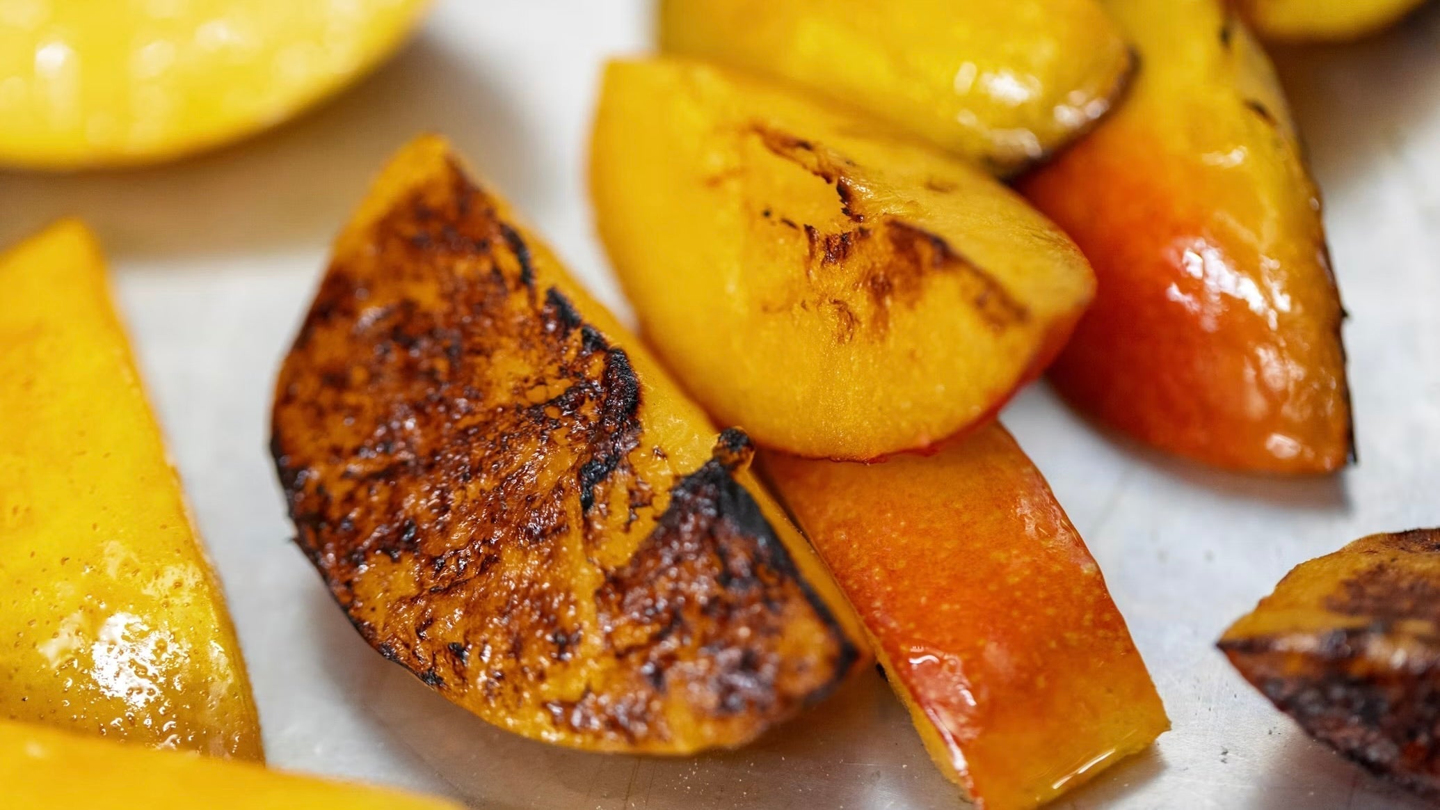 Honey-Roasted Peach and Burrata Salad