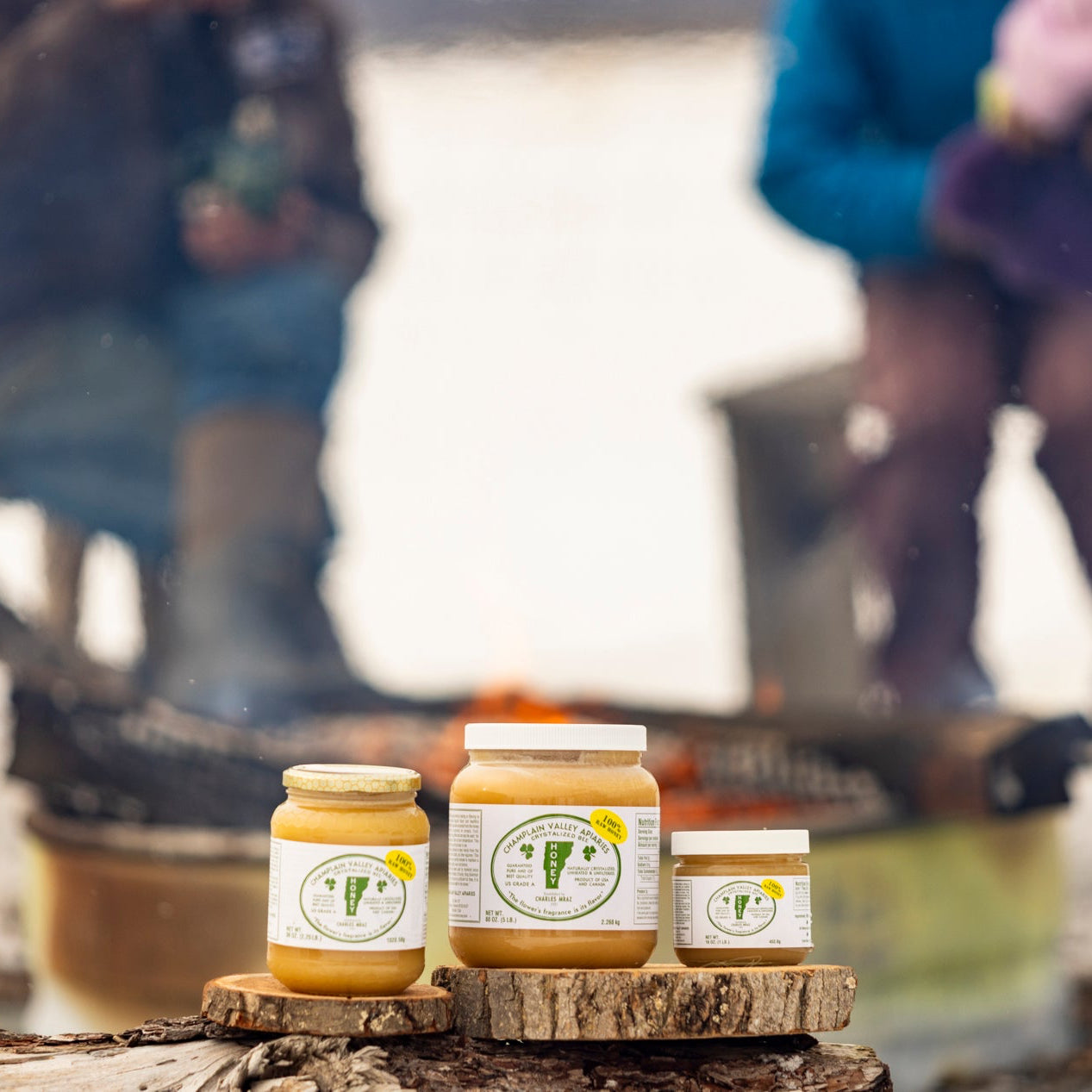 Raw Crystallized Honey - 5 Lb Jar