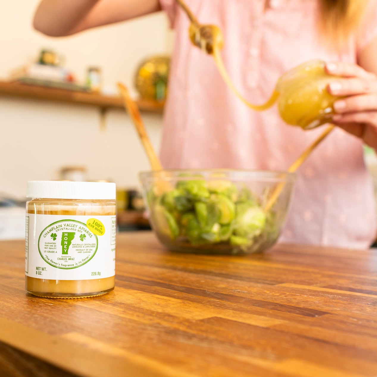 Little Bit of Honey Gift Pack - Raw & Liquid Honey 8 oz Jar