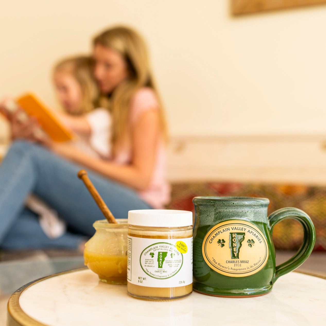 Raw Crystallized Honey - 8 oz Jar