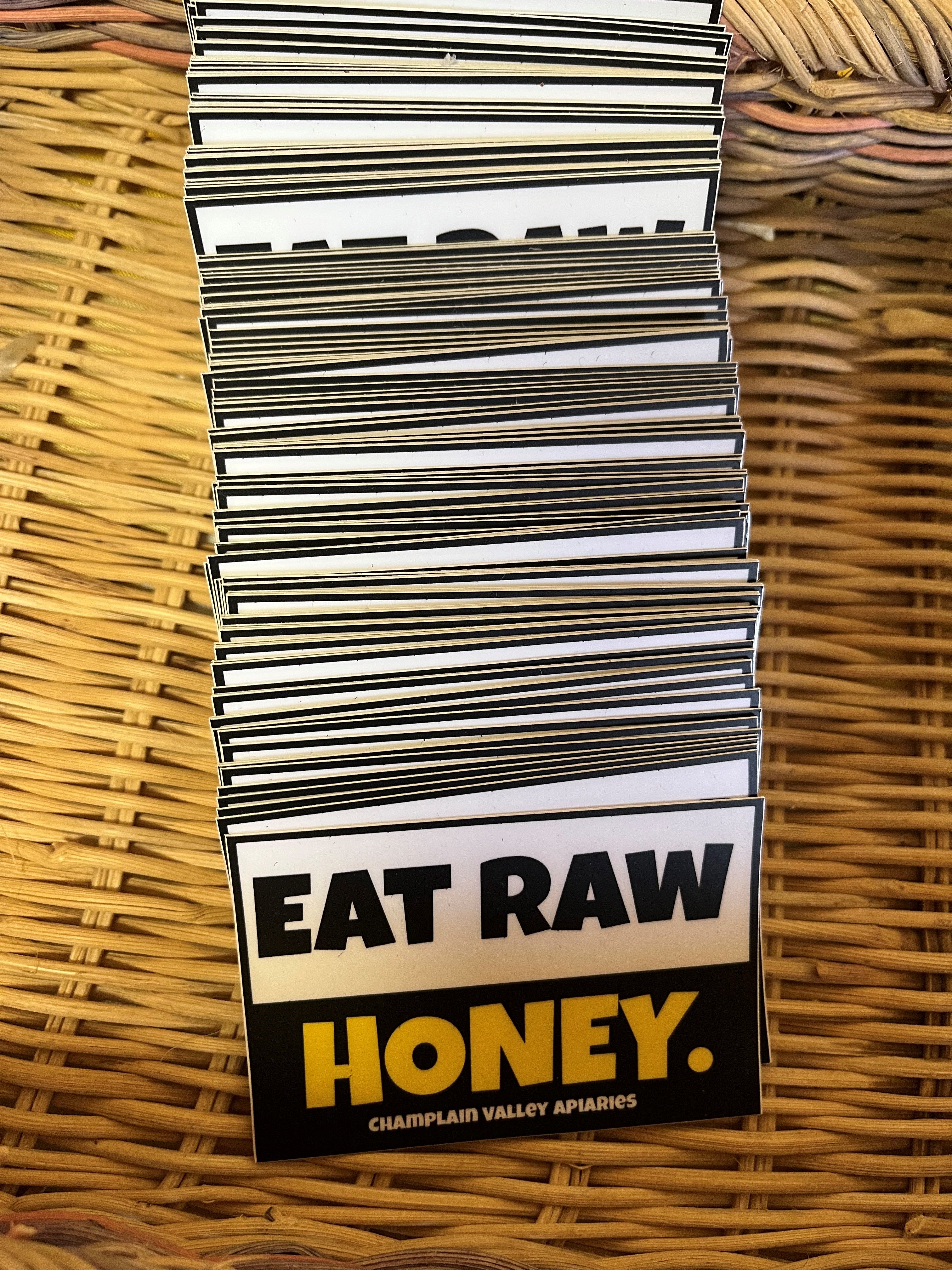 Eat Raw Honey Sticker